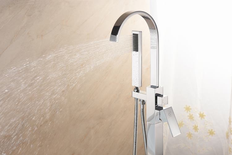 Wholesale Freestanding Bathtub 59# Brass Faucet /Tap Mixer Plate Chrome