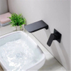 Wall Mounted Single Handle Bathtub Mixer Tap Feck Shower Faucet Brass Bathroom Floor And Tile-bat Waterfall