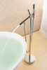 CUPC Double Handles Freestanding Bathtub Shower Faucet