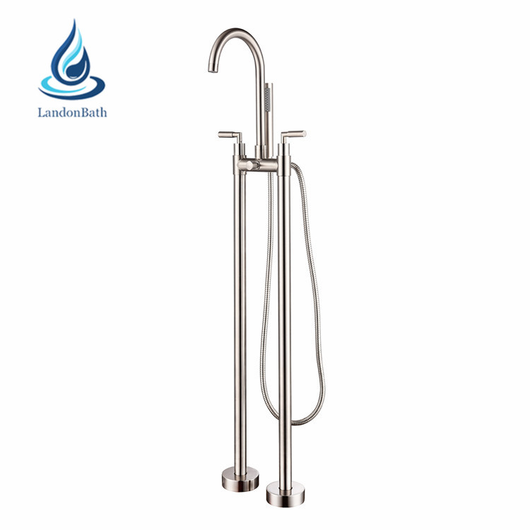 Simple Design High Brass Quality Curved Sanitary Mixer Faucet