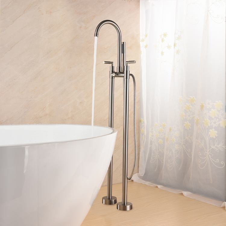 Freestanding Bathtub Faucet Hot and Cold Water Exchange High Quality Bathroom Faucet