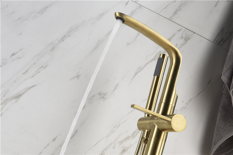 French Gold Zinc Water Faucet Freestanding Faucet