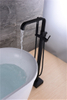 Factorys Price Bathtub Tap Hot and Cold Water Exchange Matte Black Bathtub Mixer