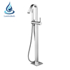 Floor Mount Bathtub Faucet Freestanding Tub Filler Hold Brush Shower Faucets, Mixers with Handheld Shower Faucets Mixers Taps