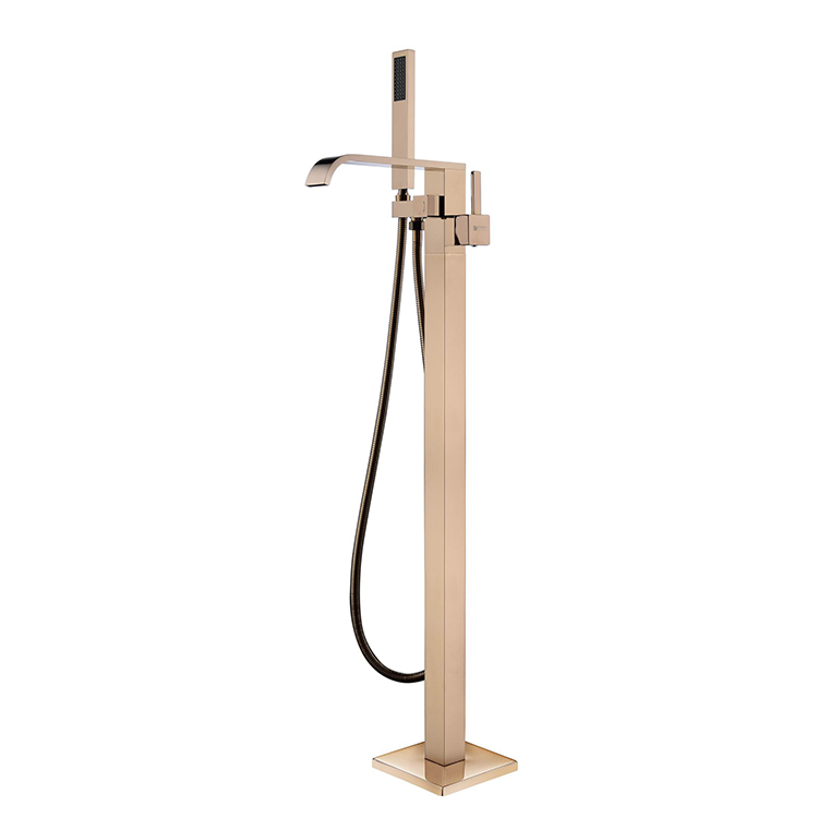 Simple Design Rose Gold High Brass Quality Freestanding Faucet