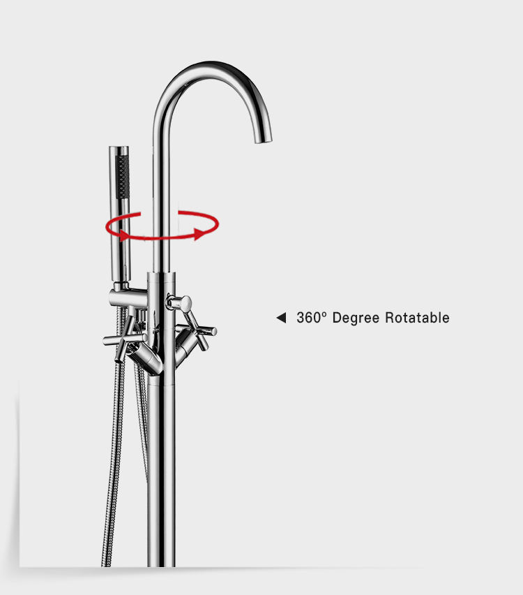 freestanding tub faucet and shower