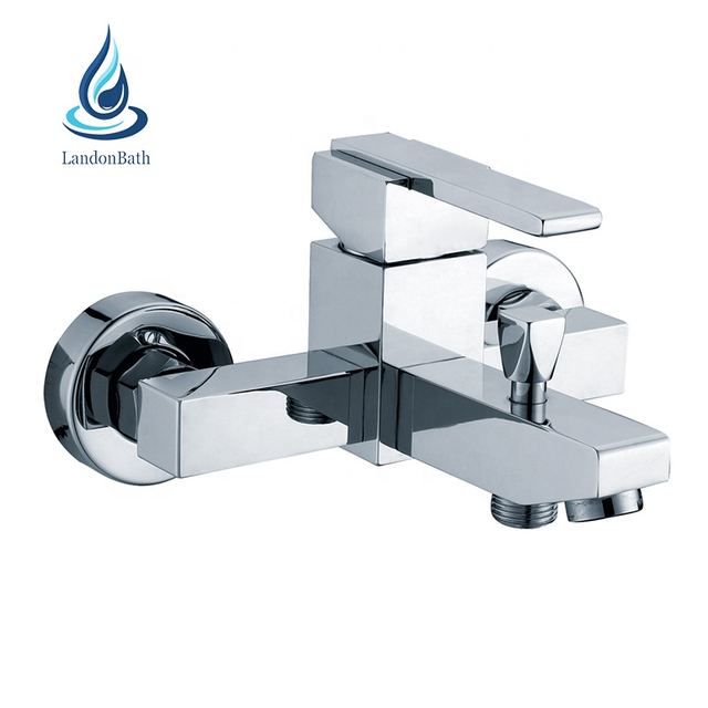 Retail Wholesale Interior Bathtub Faucets Wall Mounted Single Handle Bathroom Bathtub Shower Faucet Mixer Tap