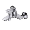 Wall Mounted Brass Bathtub Shower Mixer Tap Faucet Single Handle Mount Waterfall For Tub Wall-mount Bath Rain-style