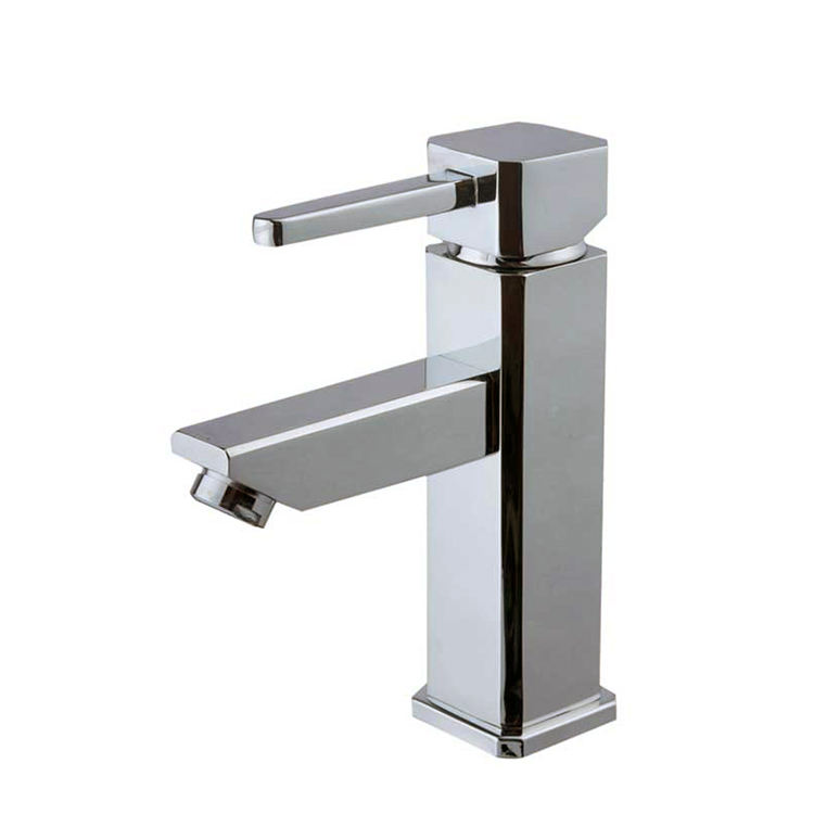 High Quality Single Handle Brass Body Chromed Surface Basin Faucet Water Tap