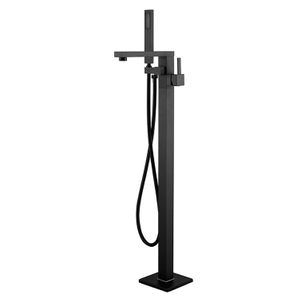 Hot factory direct floor free stand black shower faucets bathtub faucet for sale price