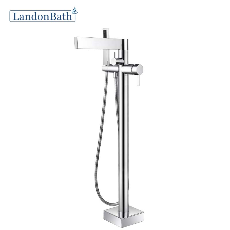 Freestanding bathtub faucet